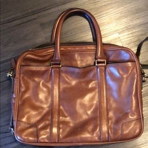 Men's leather Coach briefcase